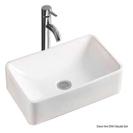 Lavello In Ceramica Bianca 400x300x130 Mm Osculati