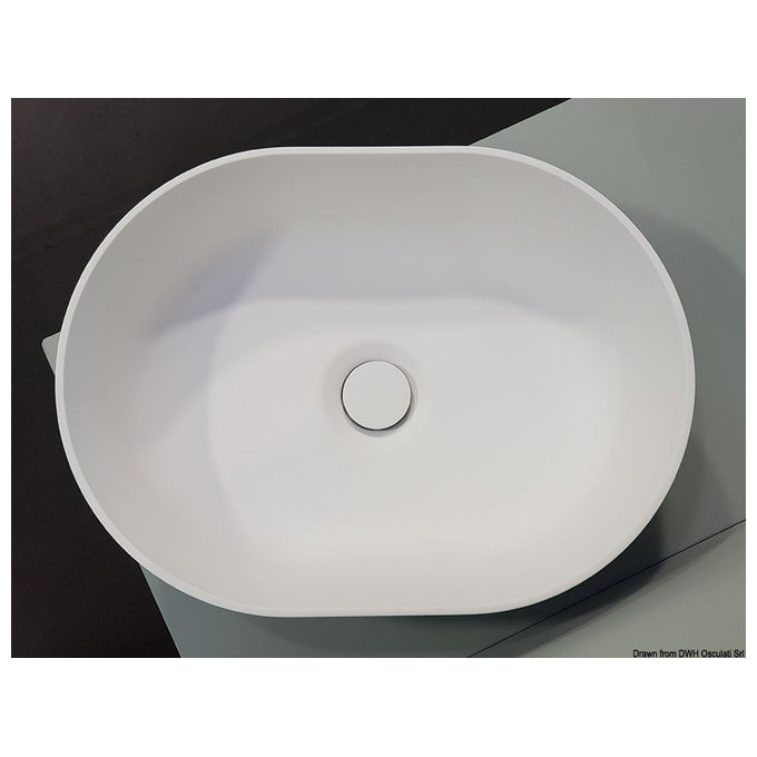 Lavello Semiovale In Ocritech Bianco 350x260 Osculati