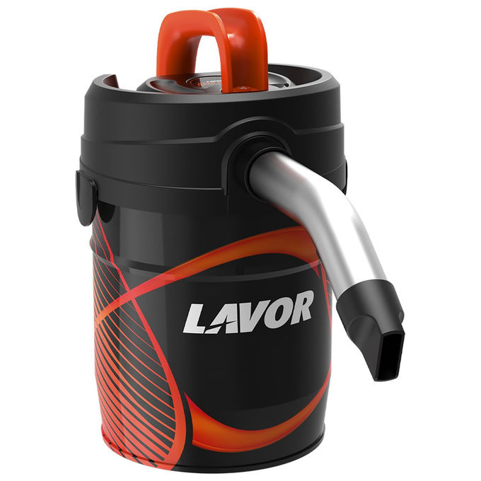 Lavor aspiracenere Ashley 4.0 40057-00001 500W fusto 4 litri doppio filtro HEPA lavabile per stufe a pellet camini e barbecue