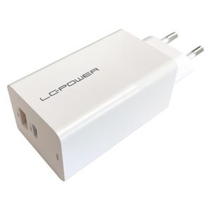 LC-Power LC-CH-GAN-65 Caricabatterie per Dispositivi Mobili Bianco Interno