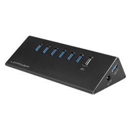 LC-Power LC-HUB-ALU-2B-7 Hub Usb 3.2 Gen 1 Type-A 5000 Mbit/s Nero