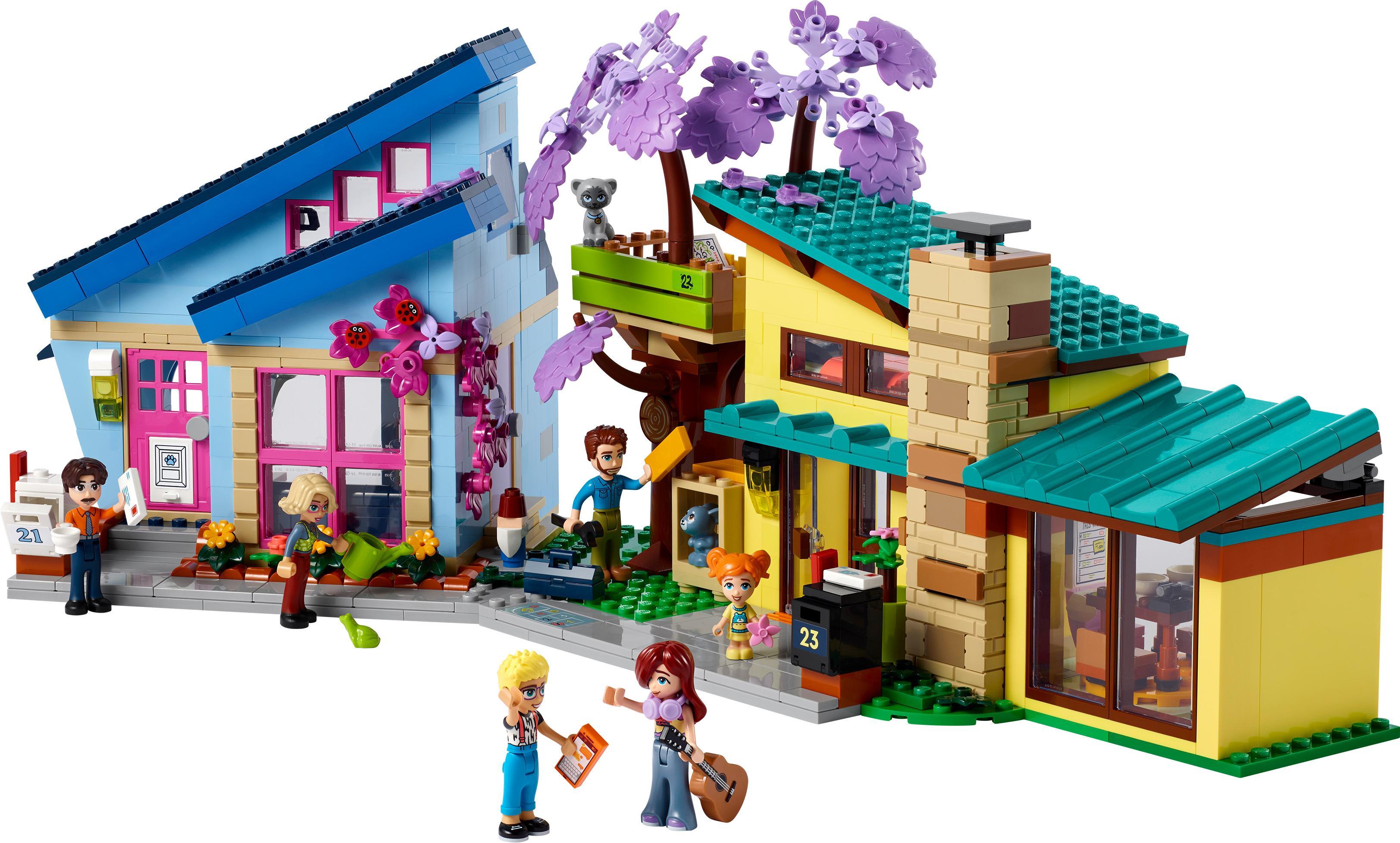 LEGO Friends Le Case di Olly e Paisley, Giochi per Bambine e Bambini da 7  Anni in su con 2 Casa Giocattolo da Costruire, Casa sull'Albero, 5 Mini  Bamboline, 1 Micro-Doll e