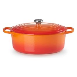 Le Creuset Cocotte Ovale Evolution in Ghisa Vetrificata 33cm Arancione