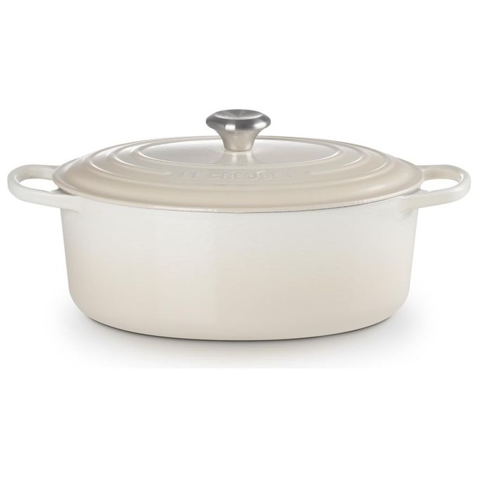 Image of Le Creuset Cocotte Ovale Evolution in Ghisa Vetrificata 31cm Meringue