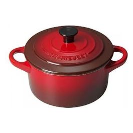 Mini Cocotte Rotonda in Gres Vetrificato 250ml 10cm Ciliegia