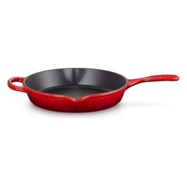 Le Creuset Padella Doppio Becco Profonda Evolution in Ghisa Vetrificata Cast Iron 26cm Ciliegia