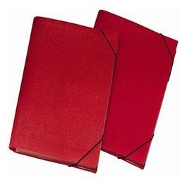 Lebez 2554-R Porta Documenti A4 PP 13 Scomparti Rosso
