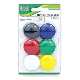 Bottoni Magnetici 30mm Blister 12 Pezzi