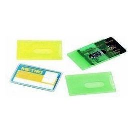 Lebez Confezione 100 Portacard Rigidi Colori assortiti