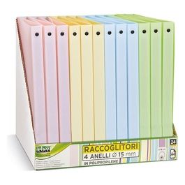Raccoglitore Pastel 4 Anelli Diametro 15mm