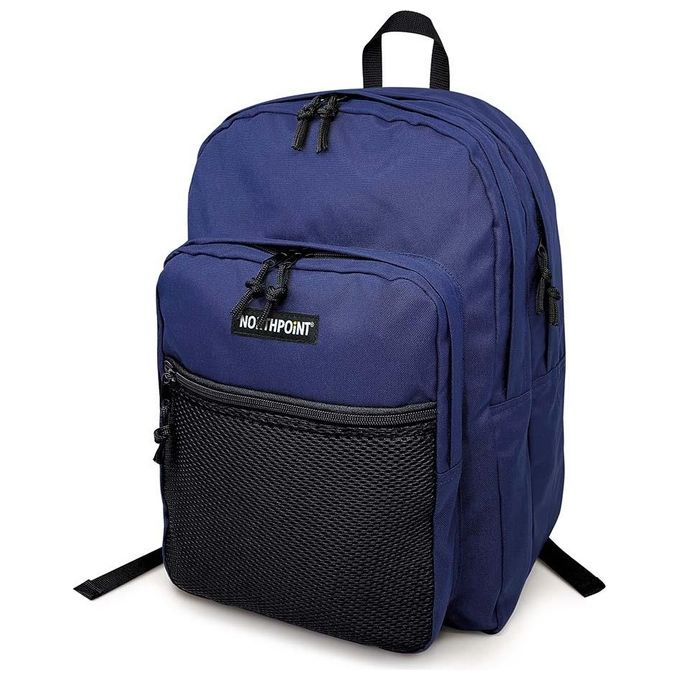 Lebez 81217 Northpoint Maxi Zaino Scolastico 4 Scomparti Poliestere Extra Strong colore Blu