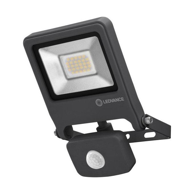 Ledvance Proiettore con Sensore Presenza Endura Flood Sensor 20W Grigio