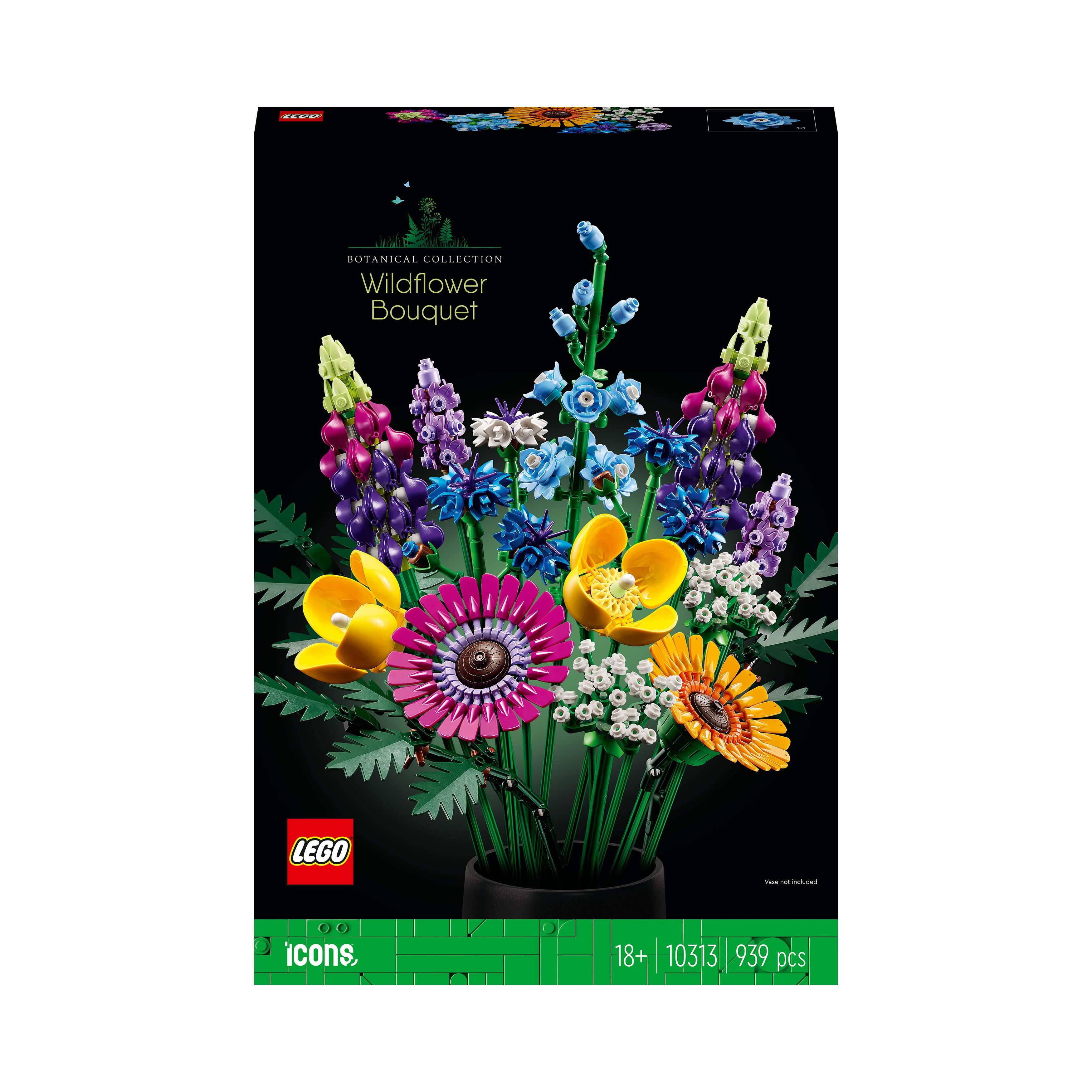 Vaso da fiori LEGO® dal design personalizzato con fiori di