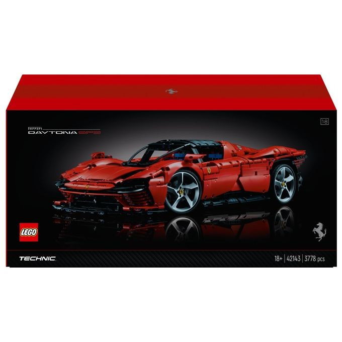 LEGO 42143 Technic Ferrari Daytona SP3 Modellino Auto da Costruire Supercar Rossa Scala 1:8 Set Avanzato da Collezione Serie Ultimate Cars Concept