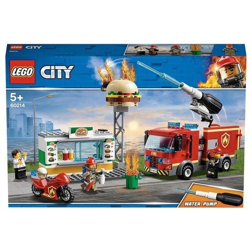 LEGO City Fire Fiamme Al Burger Bar 60214
