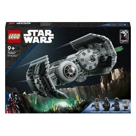 LEGO Star Wars 75347 TIE Bomber Model Building Kit, Modellino da Costruire di Starfighter con Darth Vader e Spada Laser