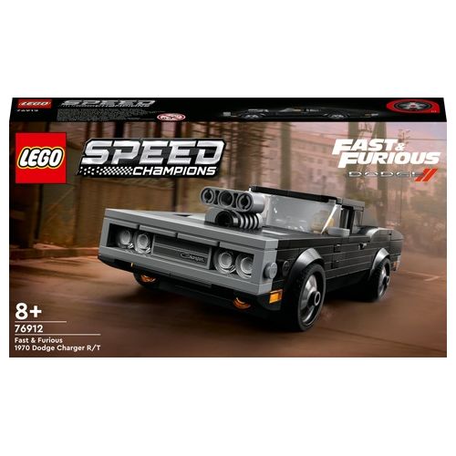 LEGO 76912 Speed Champions Fast e Furious 1970 Dodge Charger R/T Modellino di Auto Giocattolo con Minifigure di Dominic Toretto Set da Collezione