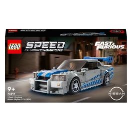 LEGO Speed Champions 76917 2 Fast 2 Furious Nissan Skyline GT-R (R34) Macchina Giocattolo da Collezione 2023, Giochi per Bambini