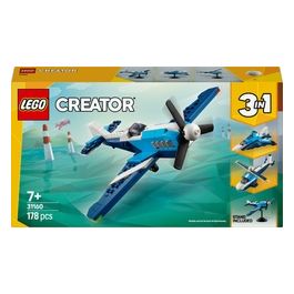 Aereo 31160 Creator Velivolo da Competizione 3 in 1 Esperienza Costruzione Versatile e Divertente