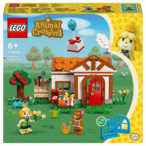 LEGO Animal Crossing 77049 Benvenuta, Fuffi! Casa Giocattolo da Costruire, Giochi Creativi per Bambini 6+ con 2 Personaggi