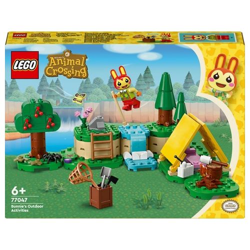 LEGO Animal Crossing 77047 Bonny in Campeggio, Giochi Creativi per Bambini 6+ con Coniglietto Giocattolo e Tenda da Costruire