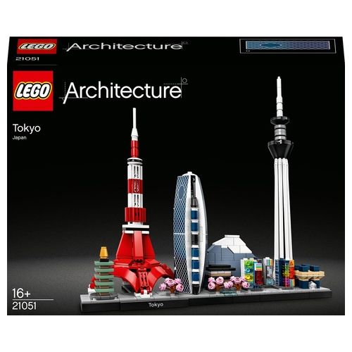 LEGO Architecture Tokyo Modellino da Costruire, Progetto Fai da Te da Collezione, Set Decorazione per Casa, Hobby Creativo per Adulti