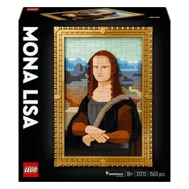 Art Gioconda Riproduzione Opera d'Arte Rinascimentale di Leonardo da Vinci in Mattoncini Decorazione da Parete di Casa Idea Regalo Creativa per Adulti Uomo Donna Lui Lei e Artisti 31213