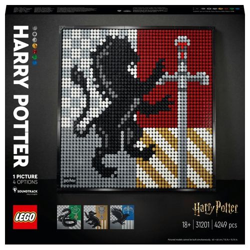 LEGO Art Harry Potter Hogwarts Crests