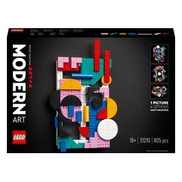 LEGO ART 31210 Arte Moderna, Canvas Astratto da Costruire, Hobby Creativi Adulti e Adolescenti, Idea Regalo per Donne e Uomini