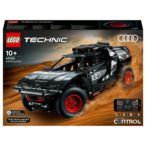 LEGO Technic 42160 Audi RS Q E-Tron, Macchina Telecomandata da Rally, Modellino Auto con App CONTROL+, Giocattoli Ragazzi 10+