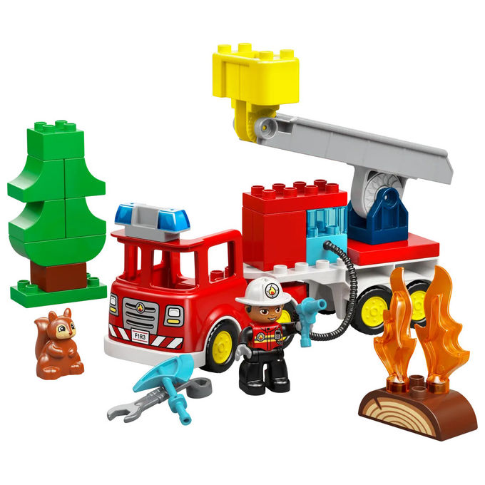 LEGO Autopompa DUPLO con Manichetta e Pompiere 10473