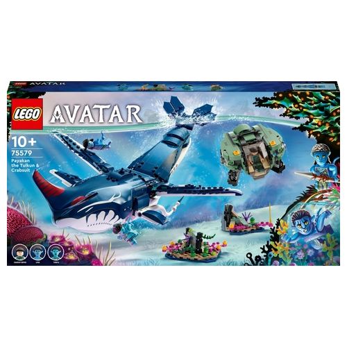 LEGO Avatar 75579 Tulkun Payakan e Crabsuit, Sottomarino e Animale Giocattolo, Scene di Pandora dal Film La Via dell'Acqua