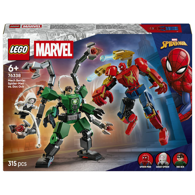 Lego, Battaglia Mech Spider-Man vs Doc Ock, Lego Super Heroes Marvel 76338
