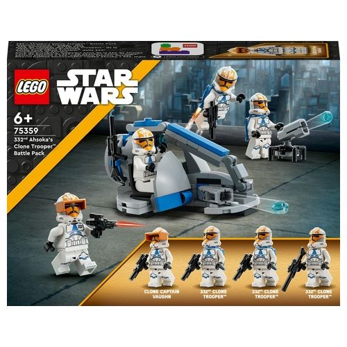 LEGO Star Wars 75359 Battle Pack Clone Trooper della 332a Compagnia di Ahsoka, Giochi da Costruire con Veicolo e Minifigure