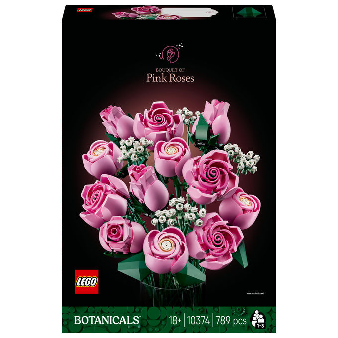 Lego Bouquet di Rose Rosa Set costruibile 789 Pezzi