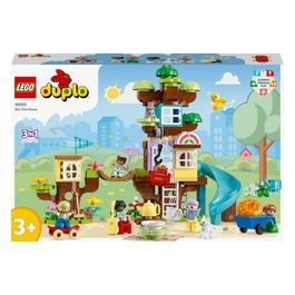 LEGO DUPLO 10993 Casa sull'Albero 3 in 1, Giochi per Bambini 3+ Anni, Attività Didattiche con 4 Personaggi e Animali Giocattolo