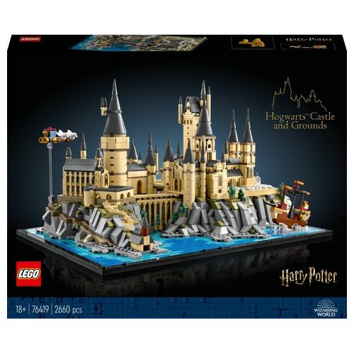 LEGO Harry Potter 76419 Castello e Parco di Hogwarts, Grande Set con Torre dell'Astronomia, Sala Grande e Camera dei Segreti