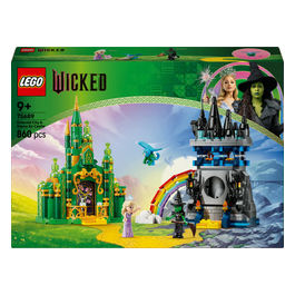LEGO, Città di Smeraldo e Castello Kiamo Ko, Include Mini-doll Glinda e Elphaba, 75689