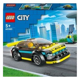 LEGO City 60383 Auto Sportiva Elettrica, Macchina Giocattolo per Bambini dai 5 Anni, Set Supercar con Pilota da Corsa