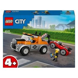 LEGO City Autogrù e Officina Auto Sportive Giocattolo Giochi Creativi da Meccanico per Bambini e Bambine da 4 Anni con Camion Carro Attrezzi e Macchina da Costruire Idea Regalo da Collezione 60435