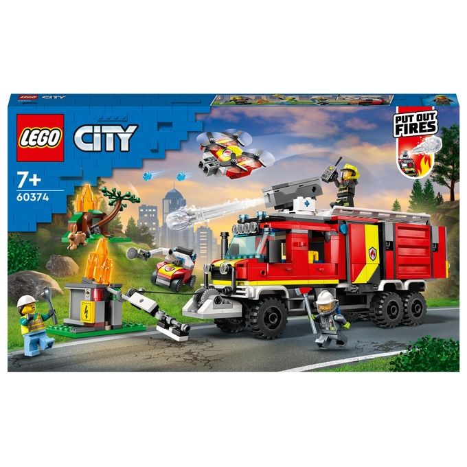 LEGO City 60414 Caserma dei Pompieri e Autopompa Stazione con