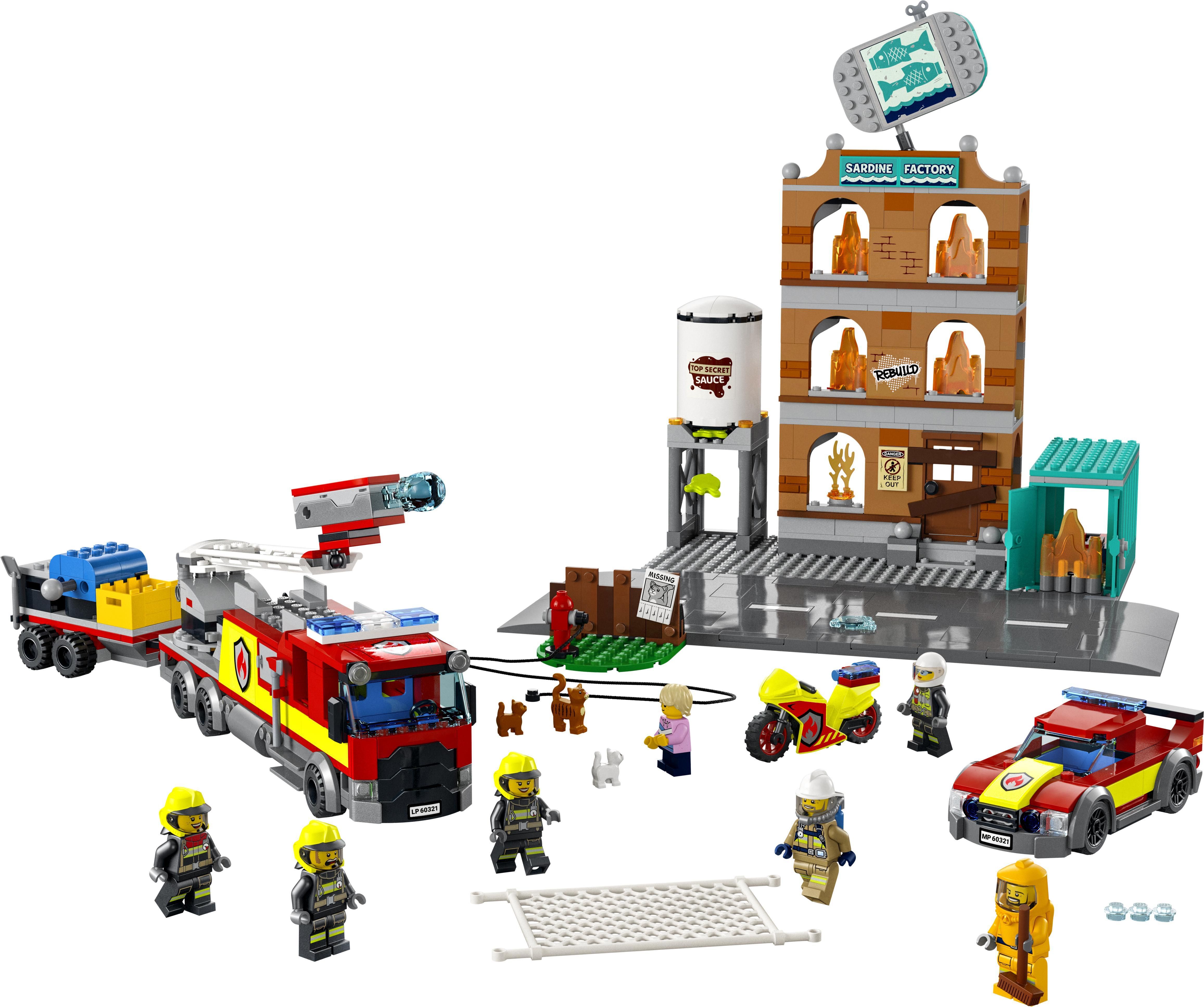 LEGO City Fire Vigili del Fuoco Edificio don Fiamme