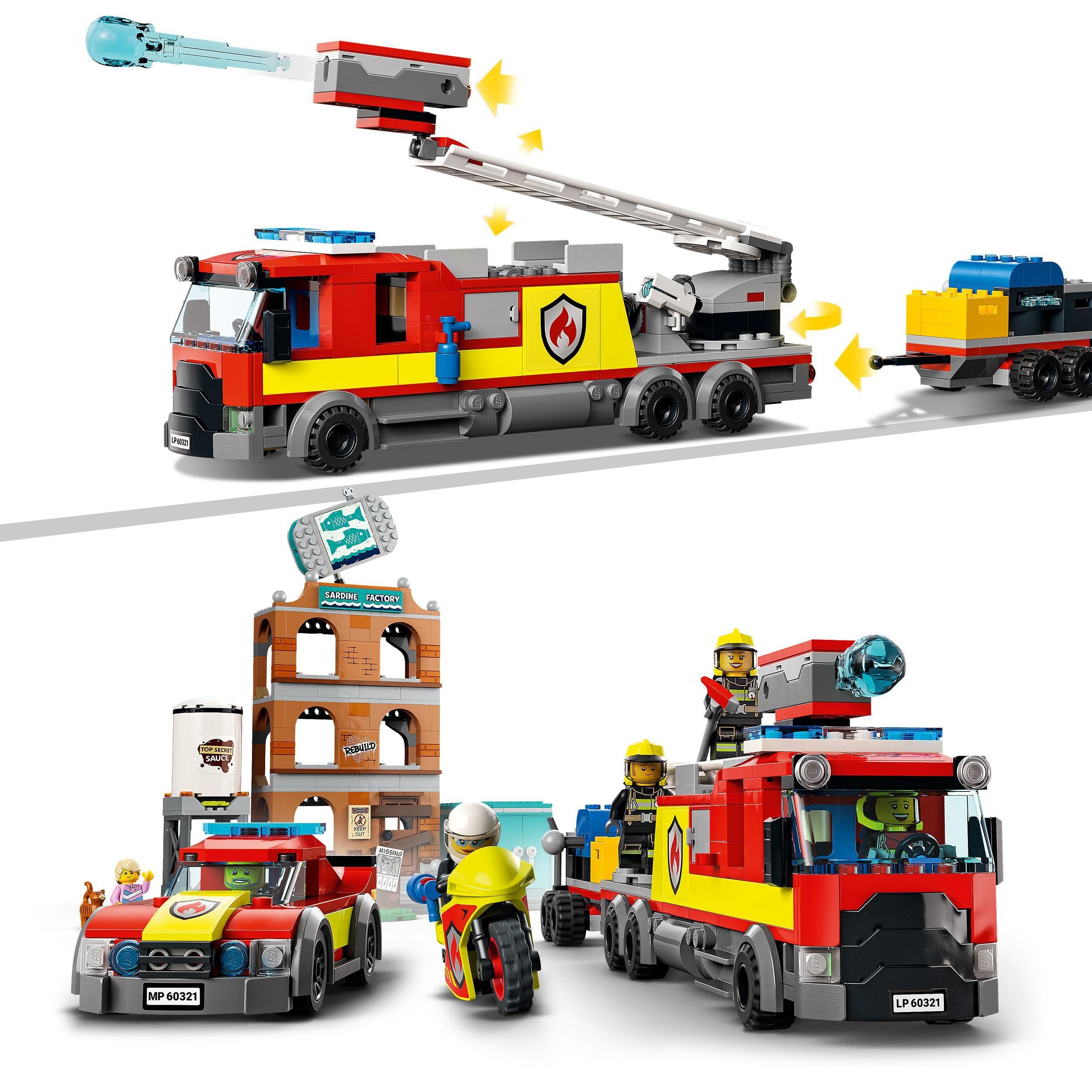LEGO City Fire Vigili del Fuoco Edificio don Fiamme