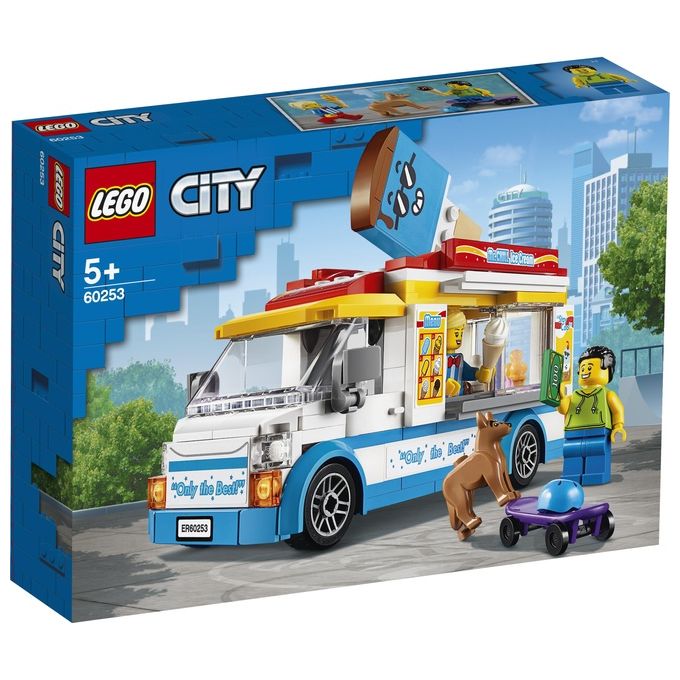 lego City - Gelateria Carretto dei Gelati Giocattolo con 3 Minifigure  Costruzioni per Bambini da 6+ Anni - 60363
