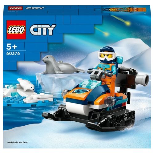 LEGO City 60376 Gatto delle Nevi Artico, Gioco per Bambini 5+ Anni, Costruzioni con Veicolo, Foche e Minifigure, Idea Regalo