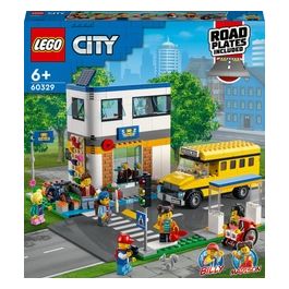 City Giorno di Scuola Set Serie Adventures con Autobus Giocattolo
