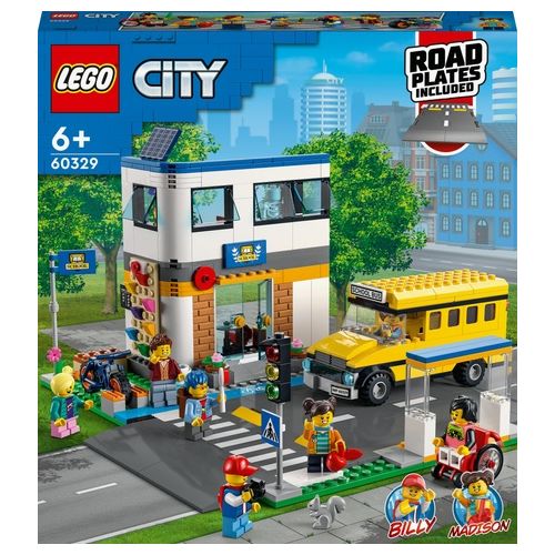 LEGO City Giorno di Scuola Set Serie Adventures con Autobus Giocattolo