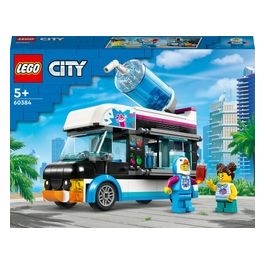 LEGO City 60384 Il Furgoncino delle Granite del Pinguino, Camion Giocattolo con Minifigure, Idea Regalo per Bambini e Bambine