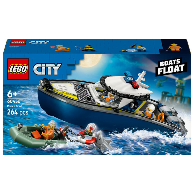 Lego City Inseguimento Motoscafo Polizia, 60456