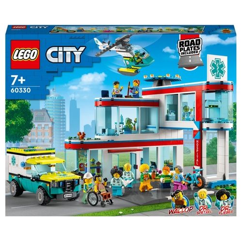 LEGO City Ospedale Set con ambulanza Giocattolo ed Elicottero di Soccorso